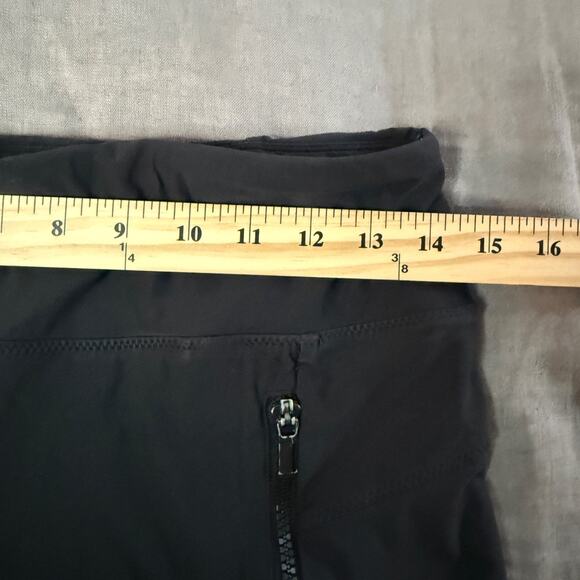 Athleta Leggings Stellar Cropped Zipper Pockets Black Medium - Picture 3 of 10